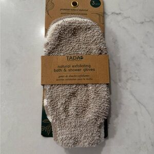 TADA Natural Exfoliating Bath & Shower Gloves